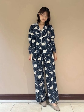 「アイテム（ブランケット）」を使った、SNIDEL HOMEさん（レディース・158cm）の秋コーディネート
