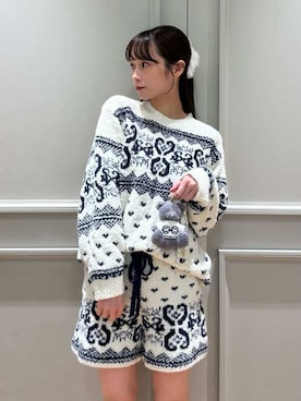 「ヘアクリップ」｜SNIDEL HOMEさん（レディース・153cm）の冬コーディネート