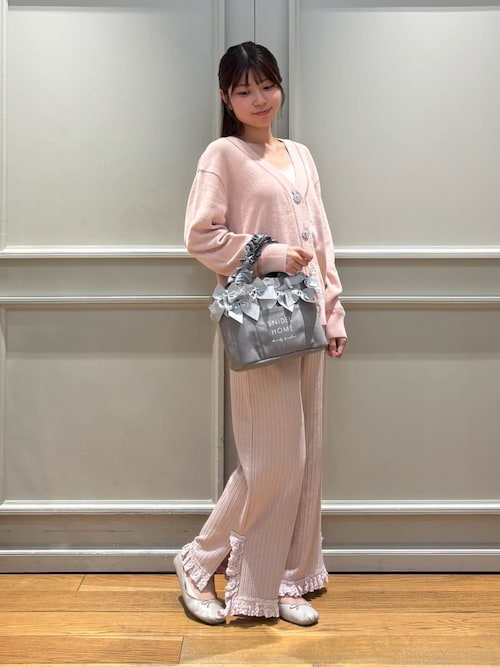 snidel  ガーゼフリルレースチュニック　ガーゼレースパンツ snidel home ガーゼフリルレースチュニック ガーゼレースパンツ
