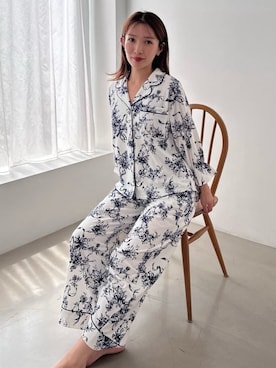 「アイテム（ルームウェア/パジャマ）」を使った、SNIDEL HOMEさん（レディース・159cm）の秋コーディネート