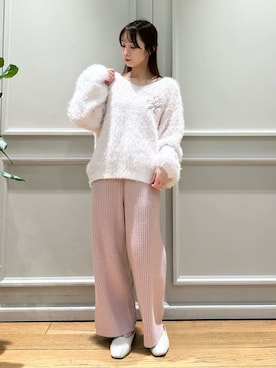 「ヘアクリップ」｜SNIDEL HOMEさん（レディース・153cm）の冬コーディネート