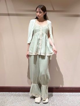 「アイテム（ルームウェア）」を使った、SNIDEL HOMEさん（レディース・153cm）の春コーディネート