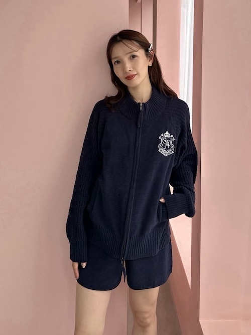 ジップアップニットカーディガン（ルームウェア/パジャマ）｜SNIDEL