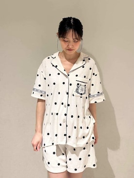 「SNIDEL HOME（スナイデルホーム）の【sorbet light】【接触冷感】メランジパイル開襟シャツ（ルームウェア/パジャマ、その他）」を使った、SNIDEL HOMEさんの春コーディネート