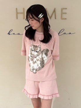 「アイテム（ルームウェア）」を使った、SNIDEL HOMEさん（レディース・154cm）の夏コーディネート