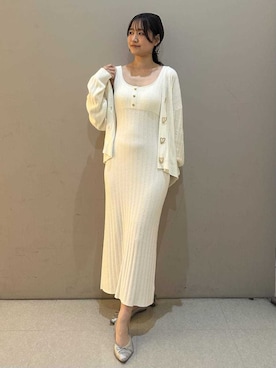 「アイテム（バレッタ/ヘアクリップ）」を使った、SNIDEL HOMEさん（レディース・158cm）の夏コーディネート