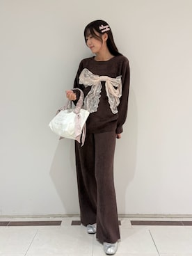 「アイテム（ルームウェア）」を使った、SNIDEL HOMEさん（レディース・154cm）の秋コーディネート