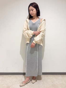 「SNIDEL HOME（スナイデルホーム）のアイテム」を使った、SNIDEL HOMEさん（レディース・159cm）の夏コーディネート