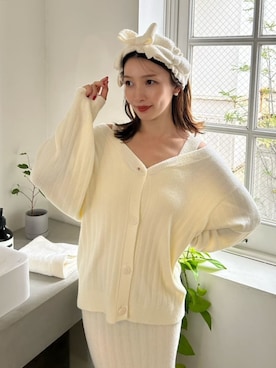 「アイテム（ルームウェア/パジャマ）」を使った、SNIDEL HOMEさん（レディース・159cm）の冬コーディネート