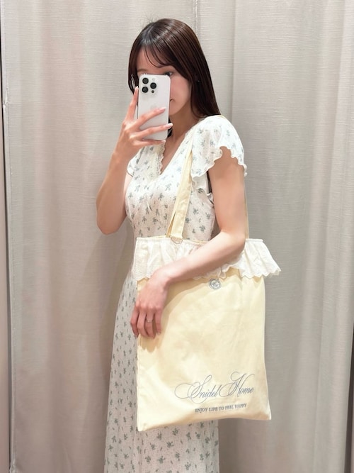 SNIDEL HOME パジャマ ルームウェア プリントカップインカット