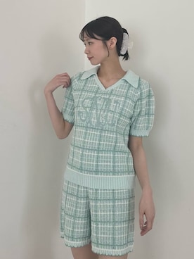 「SNIDEL HOME（スナイデルホーム）のアイテム」を使った、SNIDEL HOMEさん（レディース・153cm）の夏コーディネート