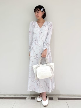 「アイテム（ヘアアクセサリー、パープル系）」を使った、SNIDEL HOMEさん（レディース・160cm）の秋コーディネート