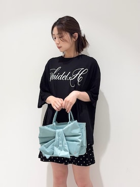 「SNIDEL HOME（スナイデルホーム）のアイテム」を使った、SNIDEL HOMEさん（レディース・159cm）の夏コーディネート