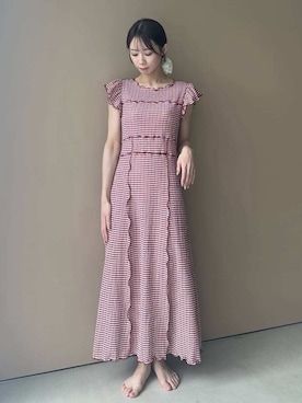 「SNIDEL HOME（スナイデルホーム）のアイテム」を使った、SNIDEL HOMEさん（レディース・153cm）の夏コーディネート