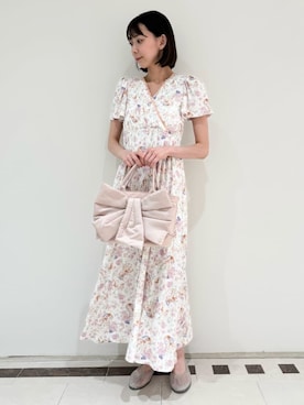 「SNIDEL HOME（スナイデルホーム）の【接触冷感】カットカシュクールワンピース（ルームウェア/パジャマ、その他）」を使った、SNIDEL HOMEさんの夏コーディネート