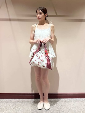 「SNIDEL HOME（スナイデルホーム）のアイテム」を使った、SNIDEL HOMEさん（レディース・153cm）の夏コーディネート