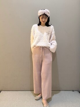 「アイテム（ヘアバンド）」を使った、SNIDEL HOMEさん（レディース・158cm）の秋コーディネート