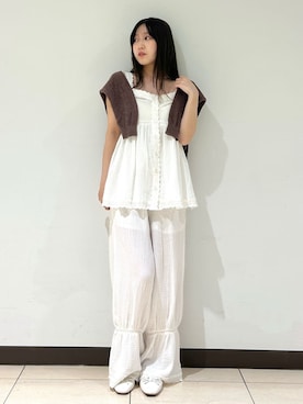 「アイテム（ルームウェア）」を使った、SNIDEL HOMEさん（レディース・150cm）の春コーディネート