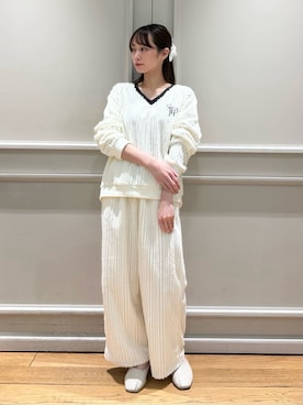 「アイテム（ルームウェア）」を使った、SNIDEL HOMEさん（レディース・153cm）の冬コーディネート