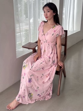 「アイテム（ルームワンピース）」を使った、SNIDEL HOMEさん（レディース・159cm）の夏コーディネート