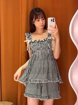 「アイテム（ルームウェア）」を使った、SNIDEL HOMEさん（レディース・153cm）の夏コーディネート