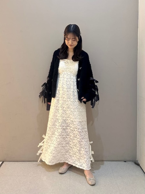 セール】【Halloween】レースリボンキャミワンピース（ルームウェア