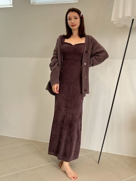 「アイテム（ルームウェア/パジャマ）」を使った、SNIDEL HOMEさん（レディース・159cm）の冬コーディネート