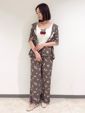 「SNIDEL HOME（スナイデルホーム）のアイテム」を使った、SNIDEL HOMEさん（レディース・159cm）の夏コーディネート