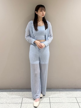 「アイテム（ルームウェア）」を使った、SNIDEL HOMEさん（レディース・161cm）の夏コーディネート