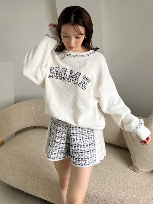 セール】ツイードロゴプルオーバー（ルームウェア/パジャマ）｜SNIDEL