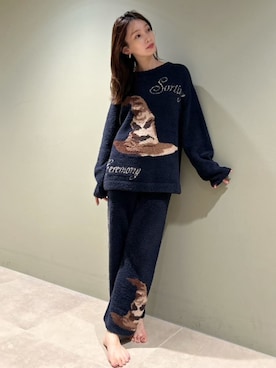 「アイテム（ルームウェア）」を使った、SNIDEL HOMEさん（レディース・159cm）の秋コーディネート