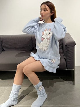 「アイテム（ルームウェア/パジャマ）」を使った、SNIDEL HOMEさん（レディース・159cm）の冬コーディネート