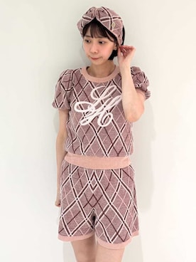 「アイテム（ヘアバンド）」を使った、SNIDEL HOMEさん（レディース・160cm）の夏コーディネート