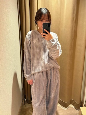 「アイテム（ルームウェア）」を使った、SNIDEL HOMEさん（レディース・154cm）の冬コーディネート