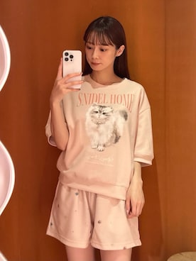 「アイテム（ルームウェア）」を使った、SNIDEL HOMEさん（レディース・153cm）の夏コーディネート