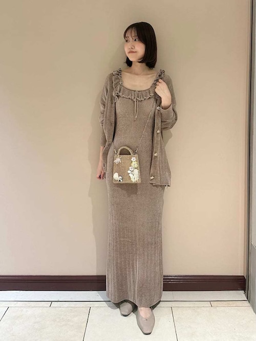 SNIDEL HOME ショルダーバッグ バッグ グリッターバッグ レディース 