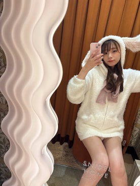 「アイテム（ルームウェア/パジャマ）」を使った、SNIDEL HOMEさん（レディース・161cm）の秋コーディネート