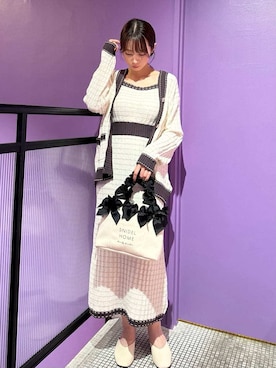 「アイテム（ヘアバンド）」を使った、SNIDEL HOMEさん（レディース・153cm）の秋コーディネート