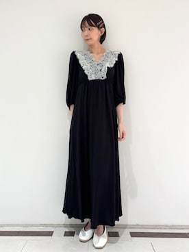 「SNIDEL HOME（スナイデルホーム）のアセチリボンヘアピン（ヘアピン、レッド系）」を使った、SNIDEL HOMEさんの夏コーディネート