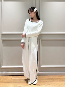 「アイテム（ヘアピン）」を使った、SNIDEL HOMEさん（レディース・153cm）の秋コーディネート