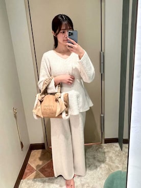 「アイテム（ルームウェア）」を使った、SNIDEL HOMEさん（レディース・160cm）の秋コーディネート