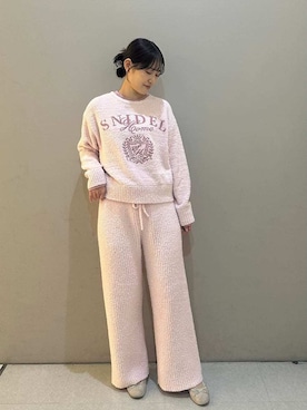 「アイテム（ルームウェア）」を使った、SNIDEL HOMEさん（レディース・158cm）の冬コーディネート