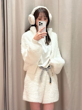 「アイテム（イヤーマフ、ベージュ系）」を使った、SNIDEL HOMEさん（レディース・153cm）の秋コーディネート