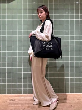 「アイテム（ルームウェア/パジャマ）」を使った、SNIDEL HOMEさん（レディース・153cm）の夏コーディネート