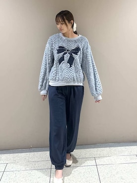 「アイテム（ルームウェア）」を使った、SNIDEL HOMEさん（レディース・161cm）の秋コーディネート