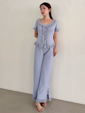「アイテム（ルームウェア）」を使った、SNIDEL HOMEさん（レディース・159cm）の夏コーディネート