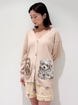 「SNIDEL HOME（スナイデルホーム）の【Creamy】ケーブルニットタンク（ルームウェア/パジャマ、ホワイト系）」を使った、SNIDEL HOMEさんの夏コーディネート
