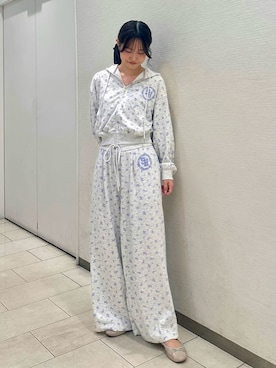 「アイテム（ルームウェア/パジャマ）」を使った、SNIDEL HOMEさん（レディース・158cm）の秋コーディネート