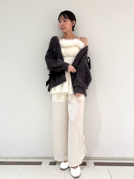「アイテム（ルームウェア/パジャマ、ホワイト系）」を使った、SNIDEL HOMEさん（レディース・160cm）の秋コーディネート