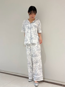 「SNIDEL HOME（スナイデルホーム）のチュールバンス（バレッタ/ヘアクリップ、グレー系）」を使った、SNIDEL HOMEさんの夏コーディネート